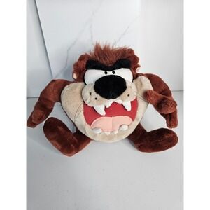 Vintage '97 Looney Tunes Tasmanian Devil Taz Plush Play-By-Play TESTED and WORKS